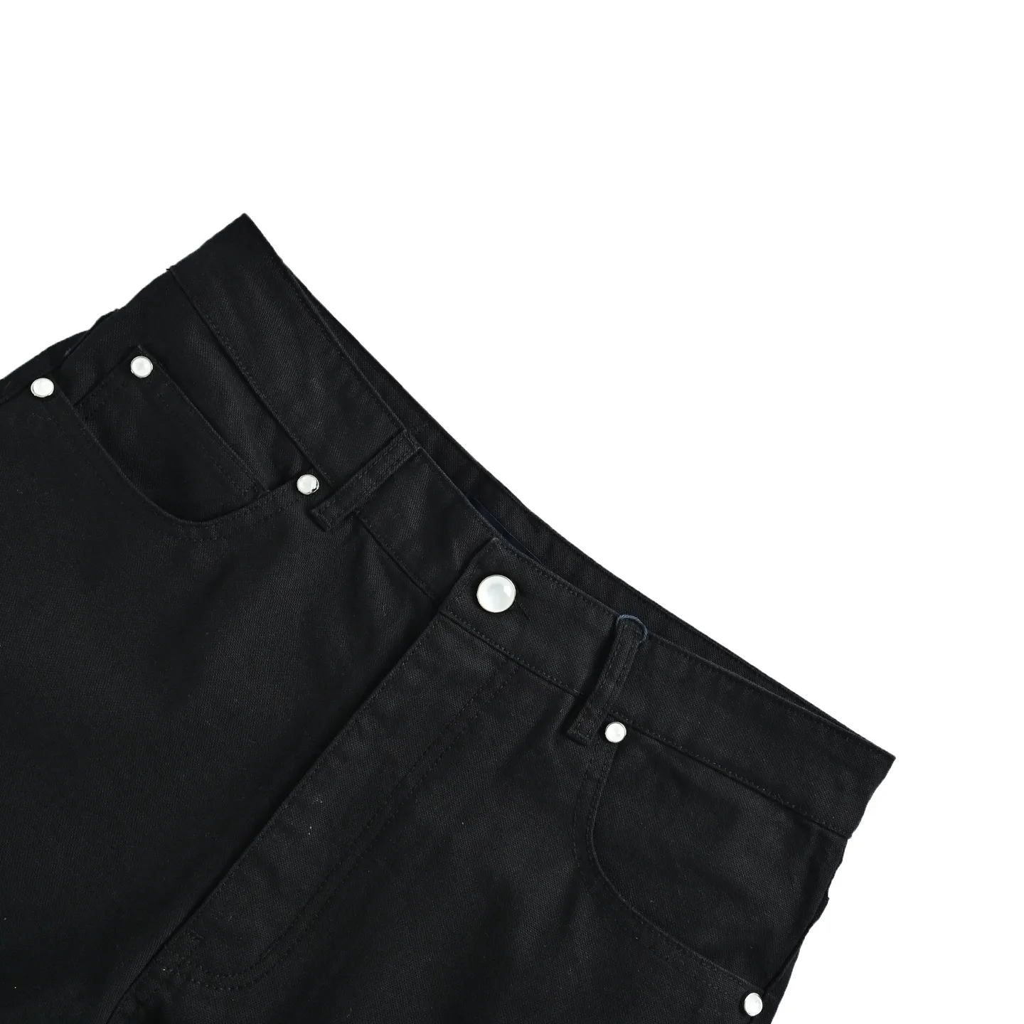 Louis Vuitton studded solid color straight leg trousers